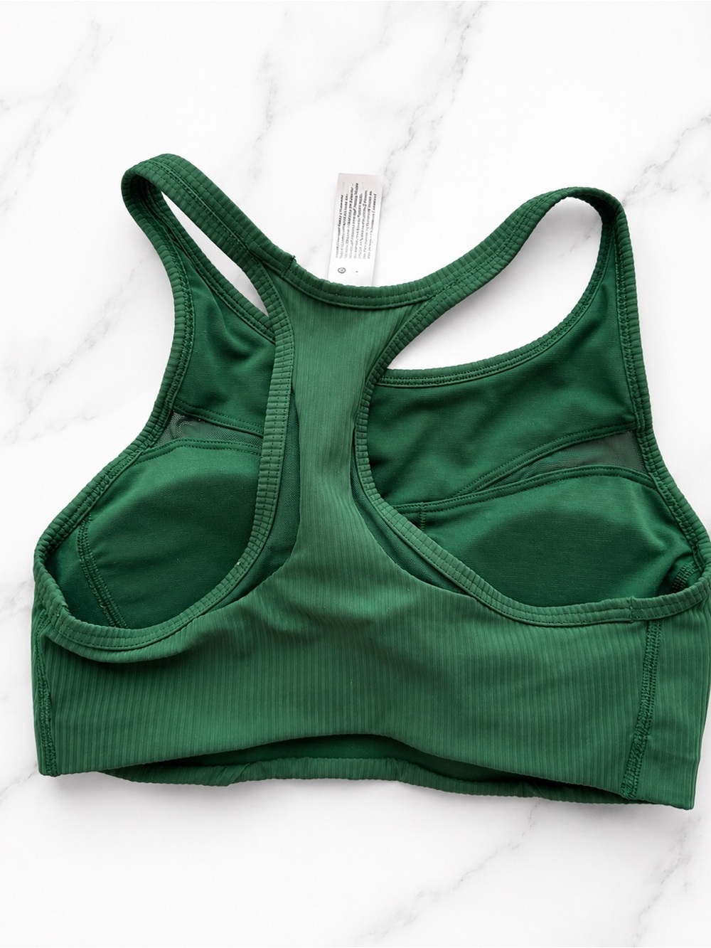 Lululemon Ribbed Sports Bra – Green – Size 4 – Medium Support - Picture 3 of 5